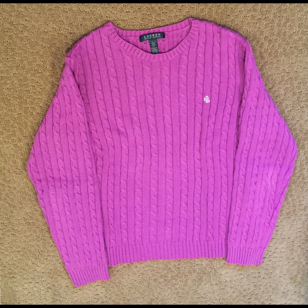 Lauren RalphLauren long sleeve cable knit sweater